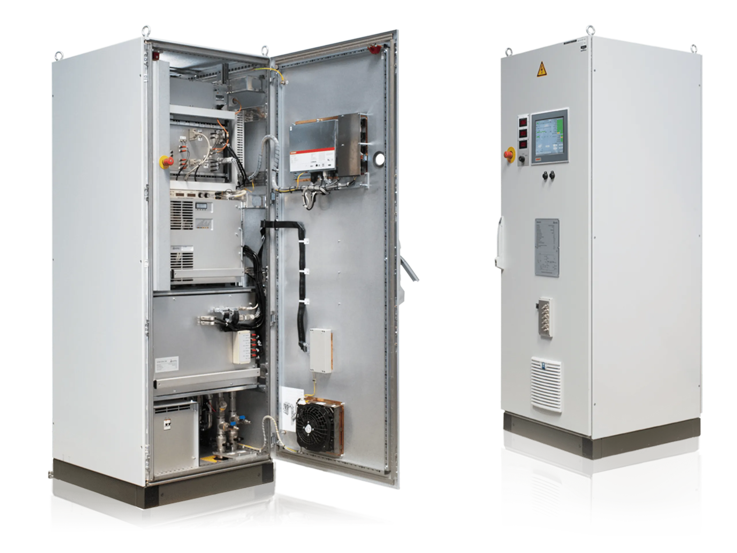 Darstellung eines Magnet Pulsgenerators on geöffneter und geschlossener Form